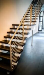 staircase remodel with modern floating stairs