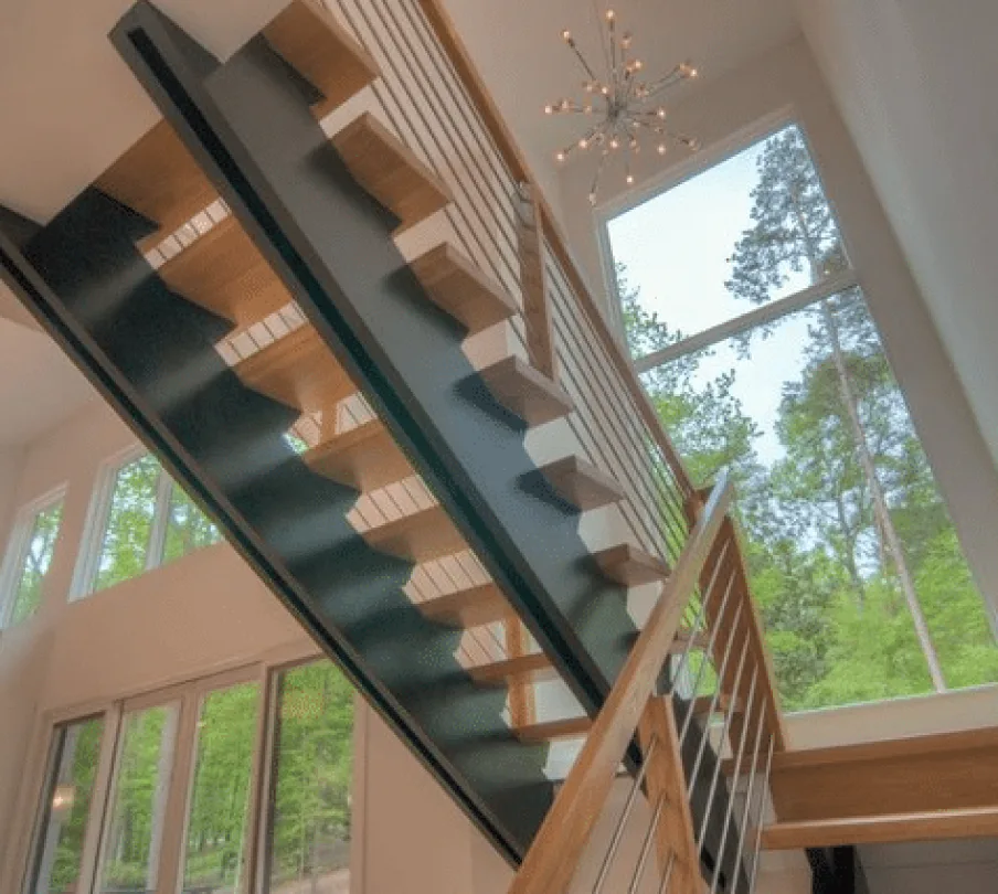 Glendale location page 1 Edge Building Solutions: Double Beam with Cable Railing Stairs