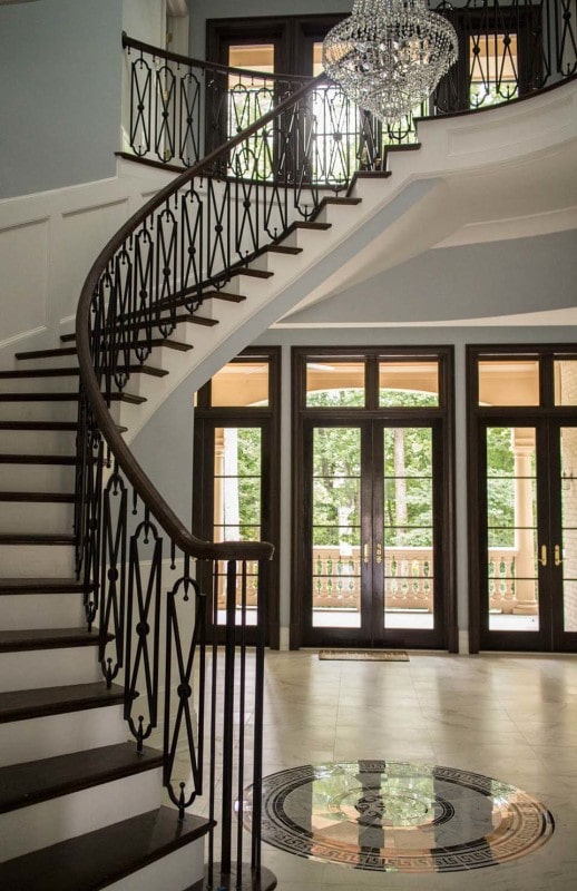 Custom Staircase Design Prescott AZ curved residential