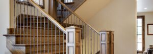 Add Newel Post and Handrail Accents
