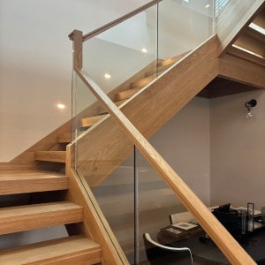 Modern Staircase Ideas: Glass Railings