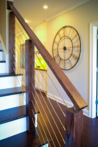Cable Stair Railings by Artistic Stairs for an Open, Modern Look